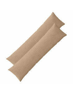 Federa 2 pz ALMELO Marrone 40 x 145 cm corduroy 2