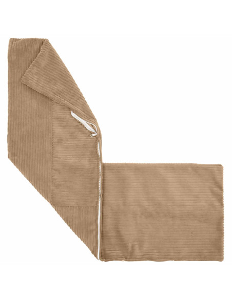 Federa 2 pz ALMELO Marrone 40 x 145 cm corduroy