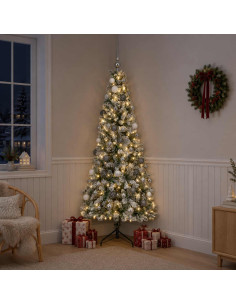 Albero di Natale artificiale con palline 240 cm 300 LED