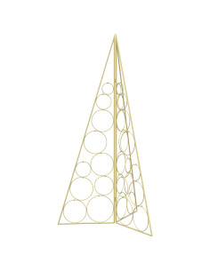 Albero di Natale in metallo KUOPIO 100 cm Acciaio Oro 2