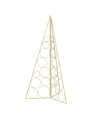 Albero di Natale in metallo KUOPIO 100 cm Acciaio Oro