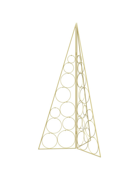 Albero di Natale in metallo KUOPIO 100 cm Acciaio Oro