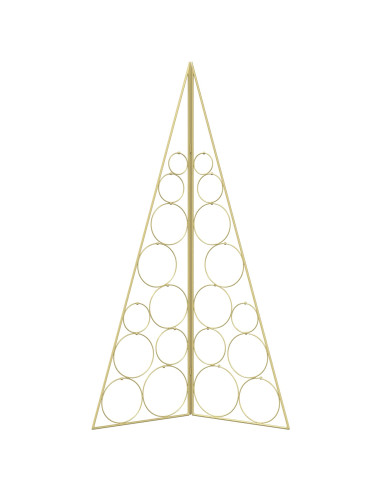 Albero di Natale in metallo KUOPIO 100 cm Acciaio Oro