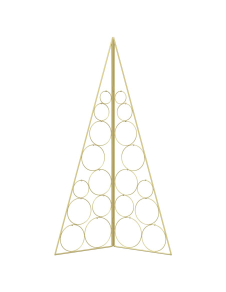 Albero di Natale in metallo KUOPIO 100 cm Acciaio Oro