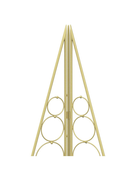 Albero di Natale in metallo KUOPIO 100 cm Acciaio Oro