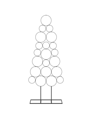 Albero di Natale in metallo con supporto KUOPIO 125 cm Acciaio