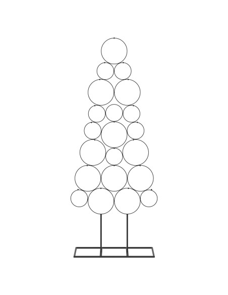 Albero di Natale in metallo con supporto KUOPIO 125 cm Acciaio