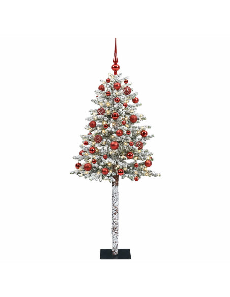Albero di Natale Artificiale con Palline 120 cm 150 LED