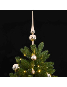 Albero Natale Artificiale Incernierato 300 LED e Palline 270 cm