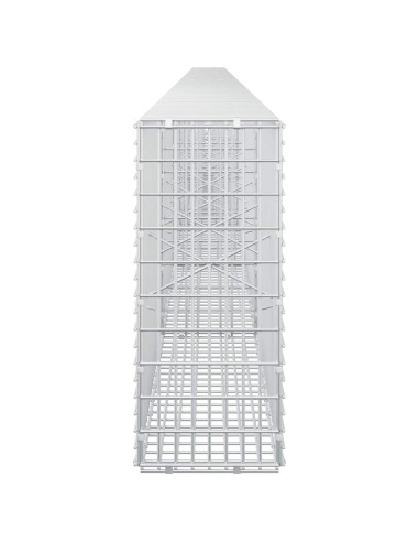 Gabione con Filo da 5 mm e Rete da 5x2,5 cm 700x20x50 cm