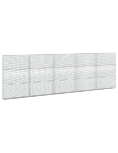 Gabione con Filo da 5 mm e Rete da 5x2,5 cm 500x20x150 cm 2