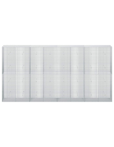 Gabione con Filo da 5 mm e Rete da 5x2,5 cm 400x50x200 cm