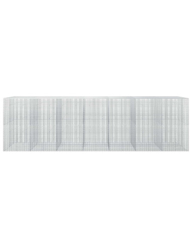 Gabione con Filo da 5 mm e Rete da 5x2,5 cm 700x50x200 cm