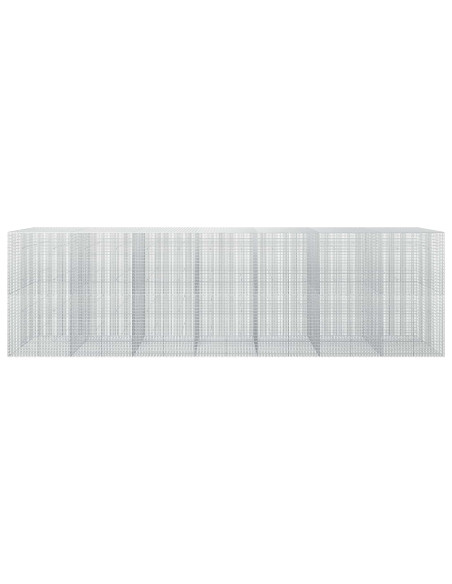 Gabione con Filo da 5 mm e Rete da 5x2,5 cm 700x50x200 cm