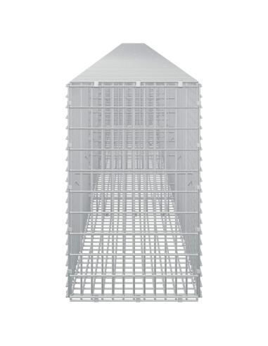 Gabione con Filo da 5 mm e Rete da 5x2,5 cm 1000x30x50 cm