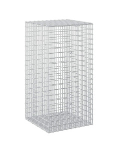 Gabione con Filo da 5 mm e Rete da 5x2,5 cm 50x50x100 cm 2
