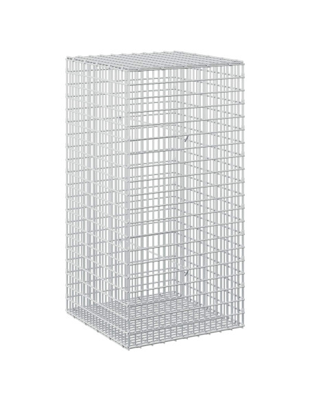 Gabione con Filo da 5 mm e Rete da 5x2,5 cm 50x50x100 cm