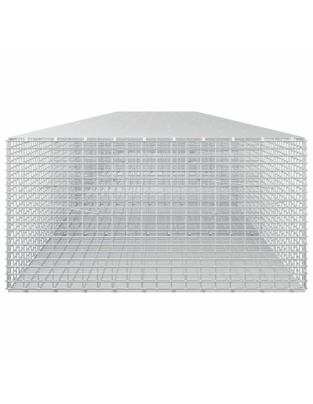Gabione con Filo da 5 mm e Rete da 5x2,5 cm 650x100x50 cm
