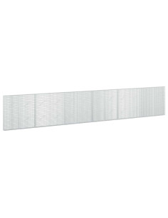 Gabione con Filo da 5 mm e Rete da 5x2,5 cm 600x10x100 cm 2