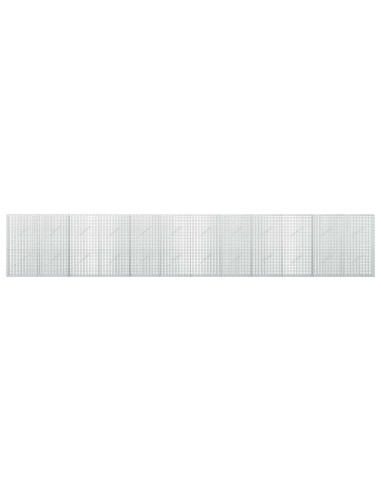 Gabione con Filo da 5 mm e Rete da 5x2,5 cm 600x10x100 cm