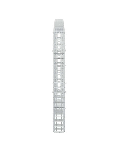 Gabione con Filo da 5 mm e Rete da 5x2,5 cm 200x10x100 cm