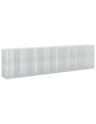 Gabione con Filo da 5 mm e Rete da 5x2,5 cm 800x100x200 cm