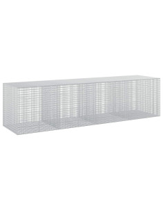 Gabione con Filo da 5 mm e Rete da 5x2,5 cm 400x100x100 cm 2