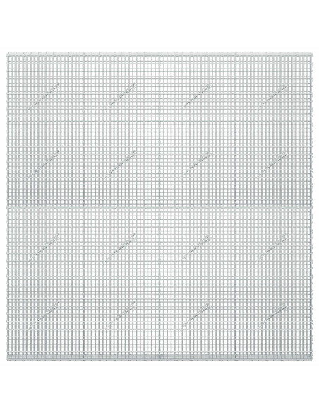 Gabione con Filo da 5 mm e Rete da 5x2,5 cm 200x10x200 cm