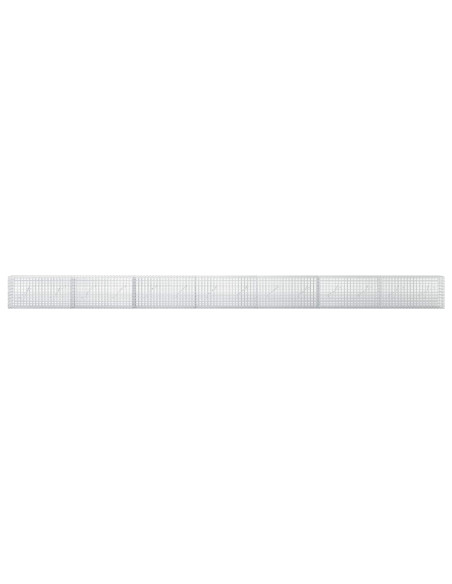 Gabione con Filo da 5 mm e Rete da 5x2,5 cm 700x10x50 cm
