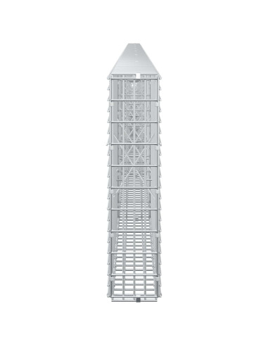 Gabione con Filo da 5 mm e Rete da 5x2,5 cm 700x10x50 cm