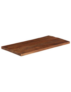 Piano Tavolo 120x50x2,5 cm Rettangolare in Massello di Recupero