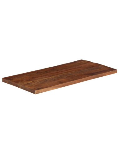 Piano Tavolo 120x50x2,5 cm Rettangolare in Massello di Recupero