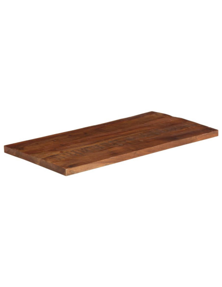 Piano Tavolo 120x50x2,5 cm Rettangolare in Massello di Recupero