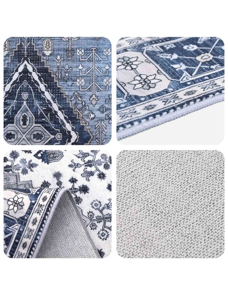 Tappeto ORIZ Blu Scuro 300 x 400 cm 100% Poliestere