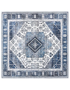 Tappeto ORIZ Blu Scuro 200 x 200 cm 100% Poliestere 2