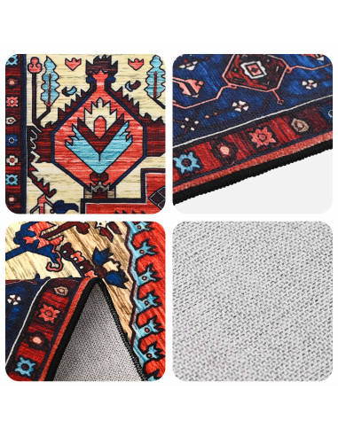 Tappeto ORIZ Rosso 240 x 240 cm 100% Poliestere