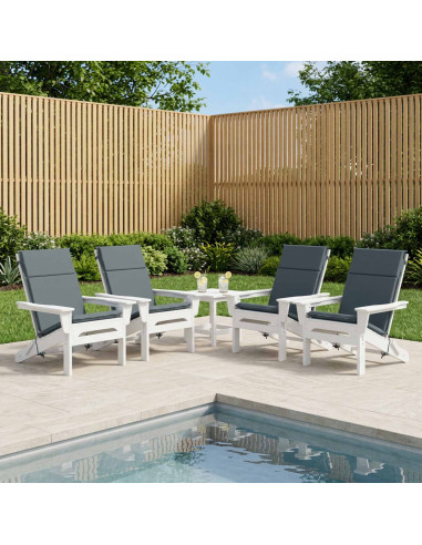 Cuscino per sedia a schienale alto GEMERT 4 pz 100% Poliestere
