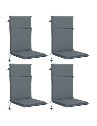 Cuscino per sedia a schienale alto GEMERT 4 pz 100% Poliestere
