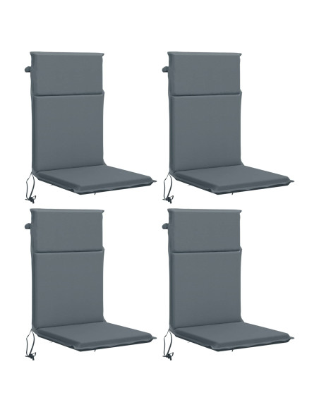 Cuscino per sedia a schienale alto GEMERT 4 pz 100% Poliestere