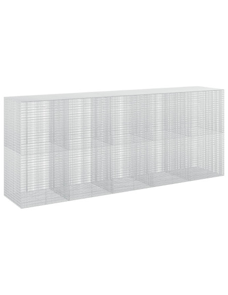 Gabione con Filo da 5 mm e Rete da 5x2,5 cm 500x100x200 cm