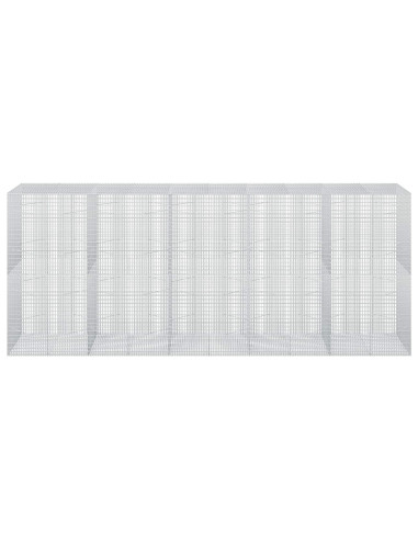 Gabione con Filo da 5 mm e Rete da 5x2,5 cm 500x100x200 cm