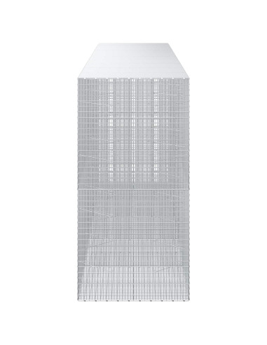 Gabione con Filo da 5 mm e Rete da 5x2,5 cm 500x100x200 cm