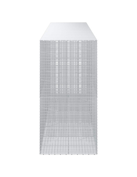 Gabione con Filo da 5 mm e Rete da 5x2,5 cm 500x100x200 cm