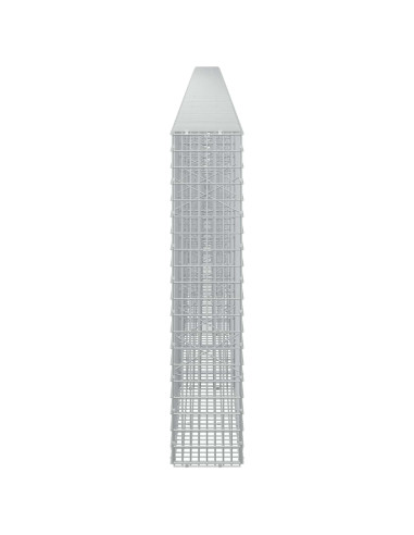 Gabione con Filo da 5 mm e Rete da 5x2,5 cm 900x20x100 cm