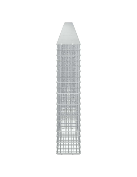 Gabione con Filo da 5 mm e Rete da 5x2,5 cm 900x20x100 cm