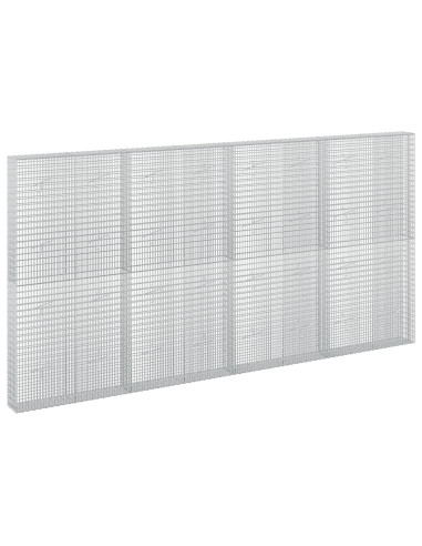 Gabione con Filo da 5 mm e Rete da 5x2,5 cm 400x20x200 cm