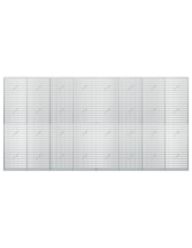 Gabione con Filo da 5 mm e Rete da 5x2,5 cm 400x20x200 cm