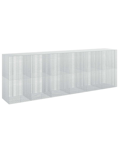Gabione con Filo da 5 mm e Rete da 5x2,5 cm 600x100x200 cm