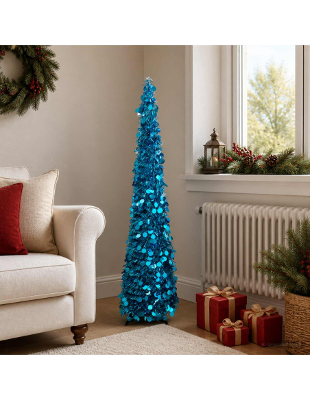 Albero di Natale pop-up 150 cm PET Blu