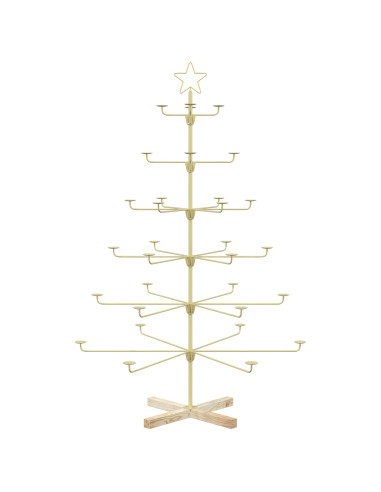 Albero di Natale in Metallo con Supporto KUOPIO 150 cm Acciaio